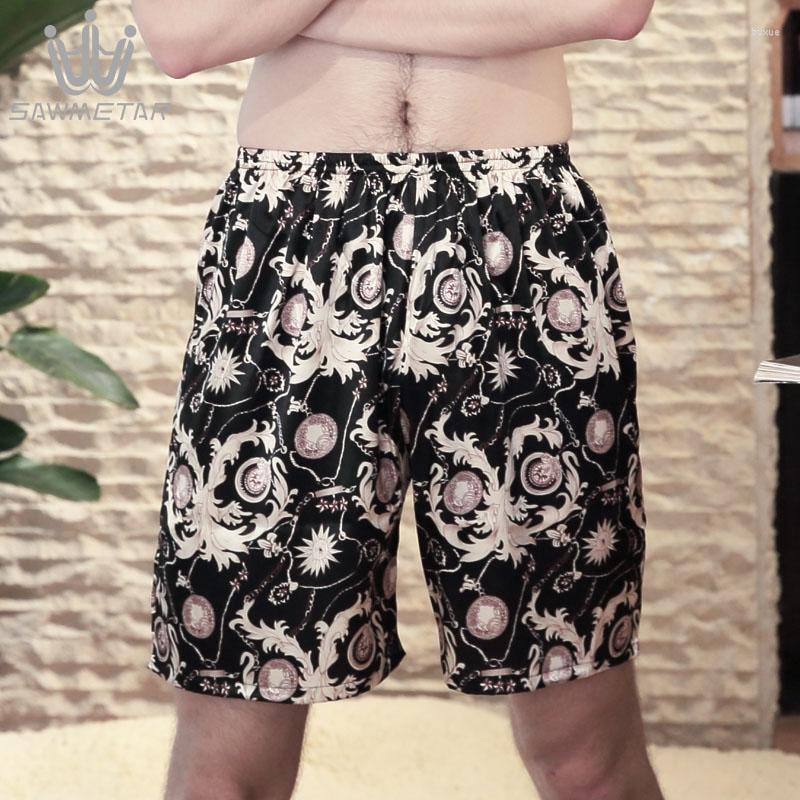 

Men's Sleepwear Men Pijama Hombre Silk Satin Summer Sleep Bottoms Homewear 2023 Underwear Shorts Fashionable Gift For Boys, Sy-jjyt-0121