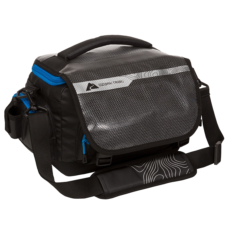 

Ozark Trail Saltwater 15 Liter Fishing Tackle Box Gear Bag Black