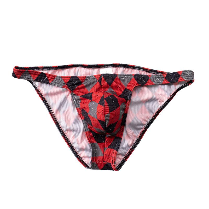 

Underpants Colors Homme Cool Triangle Panties Men Rib Ice Skin Friendly Quality Underwears Male Sexy Low And Thin BriefsUnderpants, See the picture