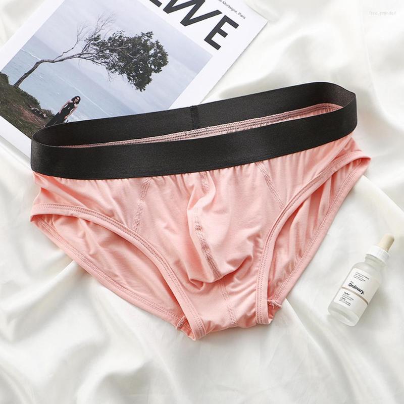 

Underpants Enhance Peni Bulge Pouch Underwear Masquerade Mens Sexy Briefs Breathable Soft Gay Lingerie Scrotum Physiological Underpant, Black