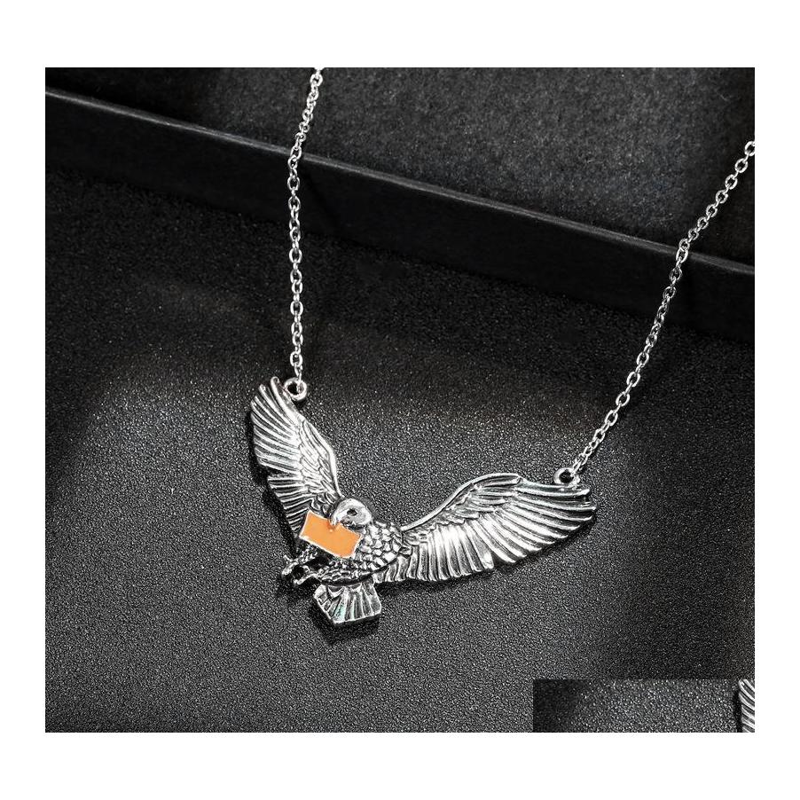 

Pendant Necklaces Eagle Pendants Personality Luxury Jewelry Male Female Women Men Necklace Nanashop Drop Delivery Dhyzd