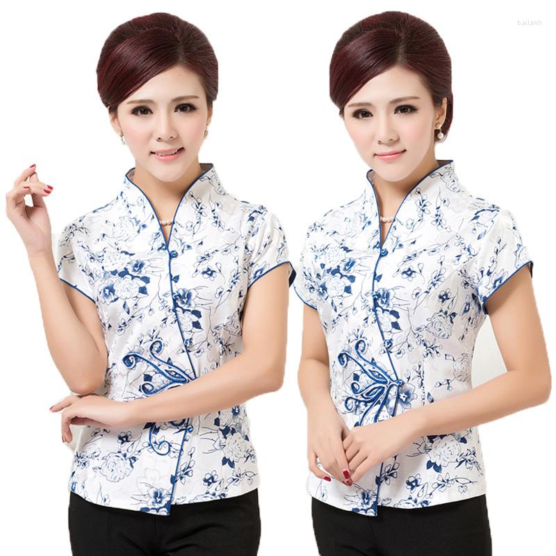 

Ethnic Clothing Loose Tang Suit Women Shirt Summer Traditional Chinese For Cotton And Linen Fashion Cheongsam Tops Clothes