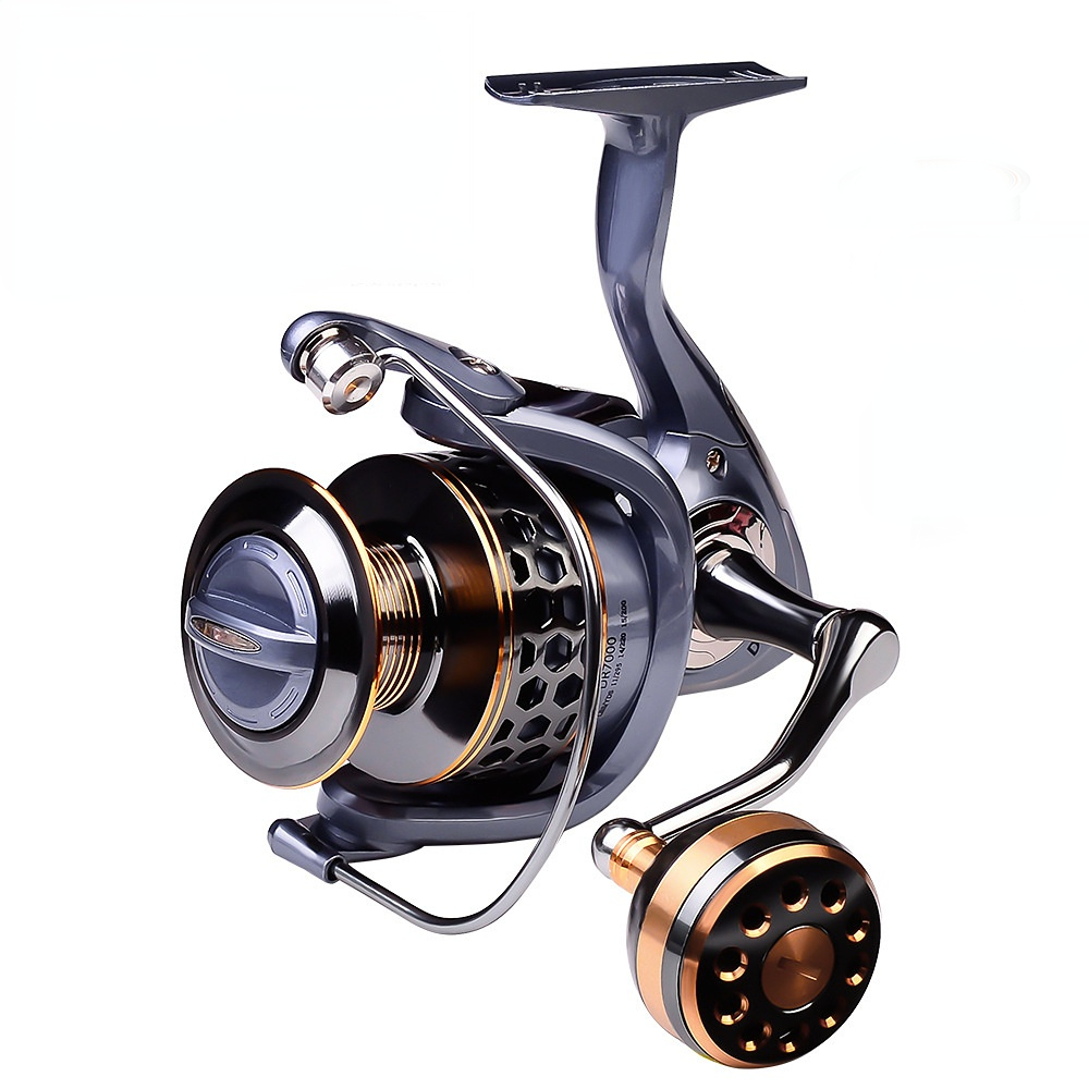 

Saltwater Spinning Fishing Reel tsunami reels 1000 Sea Hot Wheel Freshwater Pesca Front Brake System Quality Max Drag 21KG Spool Fishing Coil tsunami reels