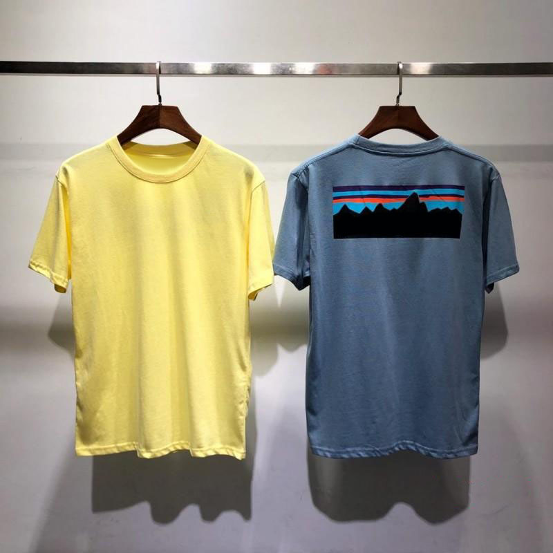 

Men T Shirt Patagonias Letter Print Doodle Mountain High Street Top Tees Mens Women Casual Short Sleeve Tee Cotton Sunset Hill road, 15