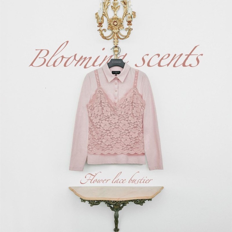 

Outdoor TShirts Womens Polo Long Sleeve Tops Tee Fake Two Piece Design 230203, Pink