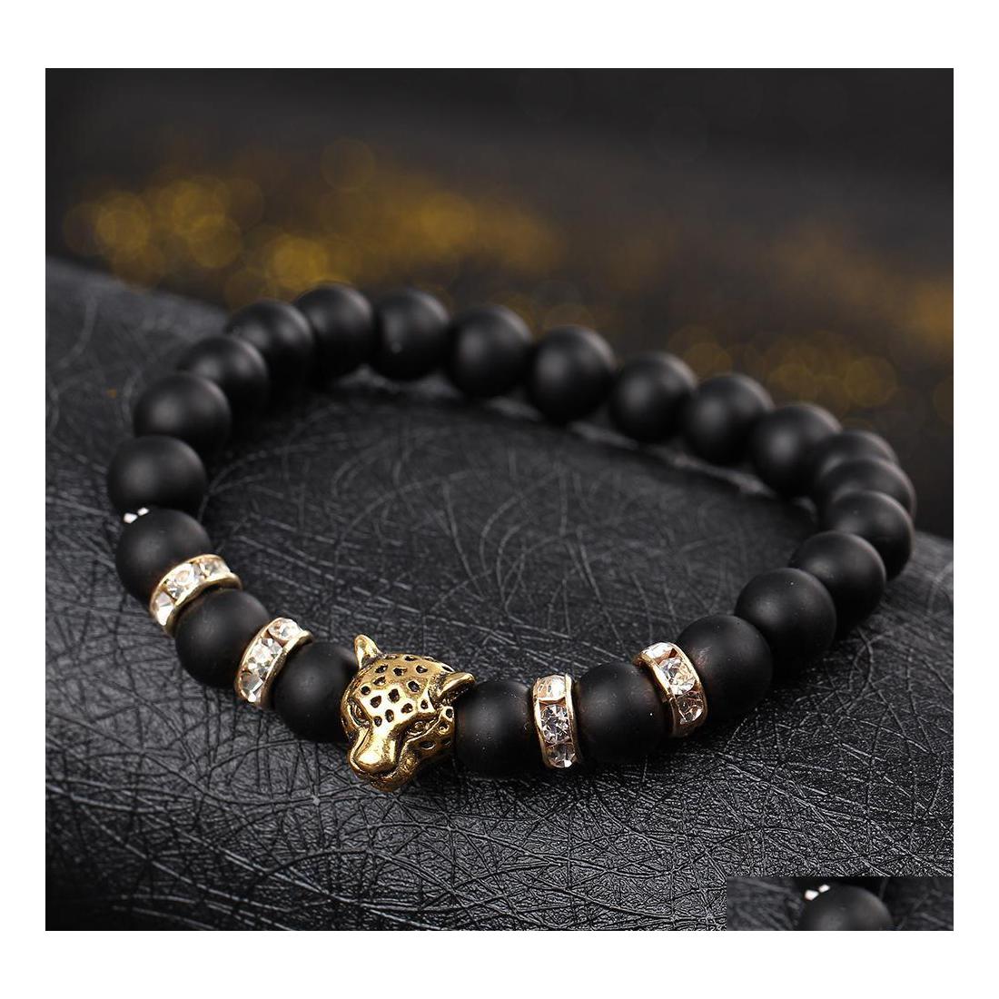 

Charm Bracelets Wholesale Black For Men Women Orologio Tiger Eye Bracelet Bead Vipjewel Drop Delivery Jewelry Dhl5Z