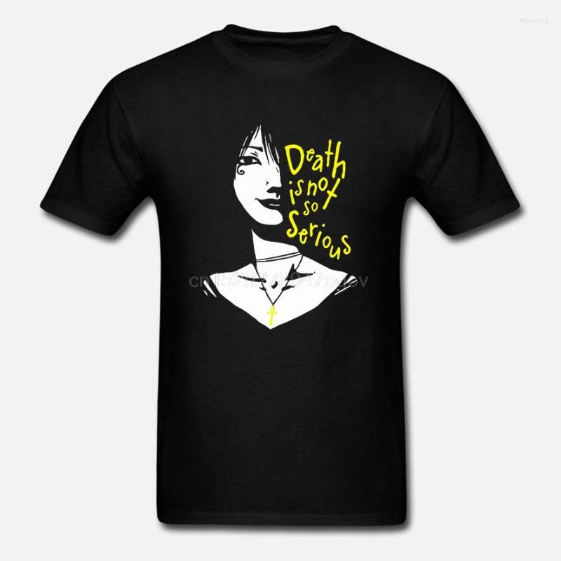

Men' T Shirts Man' The Sandman Death Is Not So Serious Shirt Cotton Graphic T-Shirt, Men-darkpurple