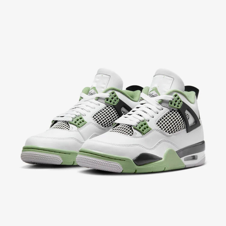 

Jumpman 4 WMNS Seafoam Basketball Shoes Original Quality IV 4S White Dark Ash Neutral Grey Designer Sports Sneakers
