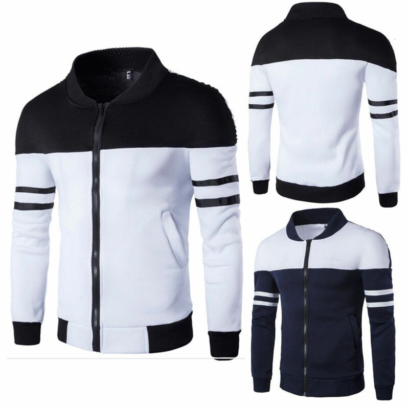 

Mens Jackets Casual Hoodies Outwear Warm Coat Hooded Sweatshirt Tops Sports Wear Clothes Streetwear 230203, White