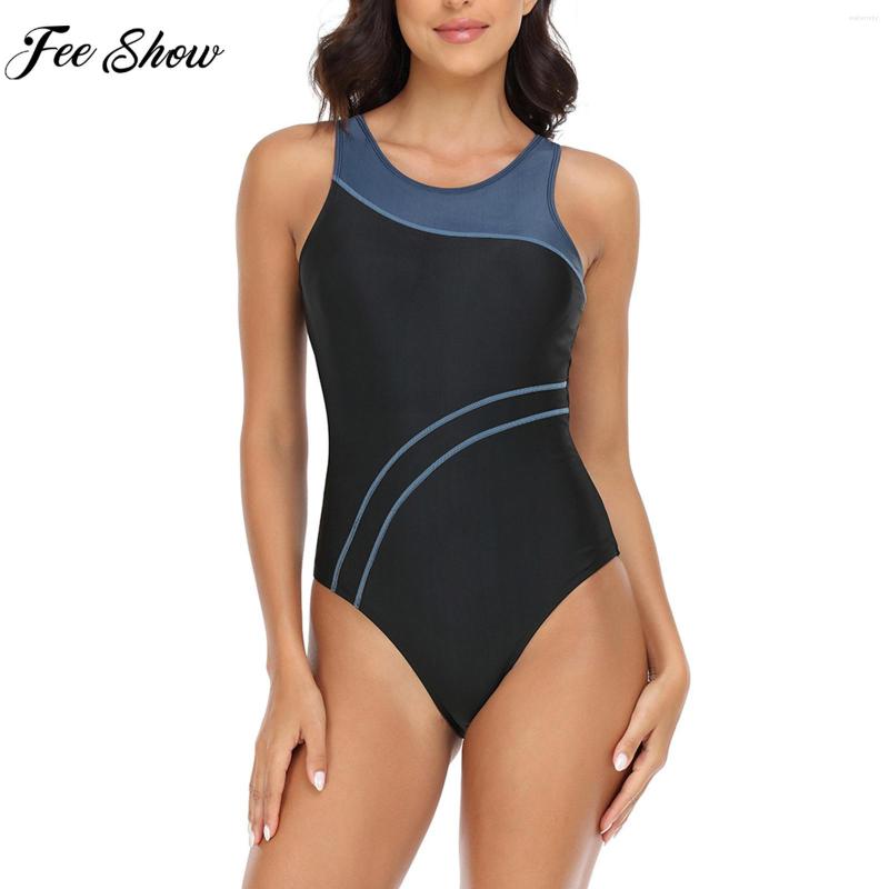 

Women's Swimwear Womens One-piece Rash Guards Sleeveless Cutout Racerback Bodysuit Sports Surfing Diving Jumpsuit Bathing Suit Swimsuit, Orange