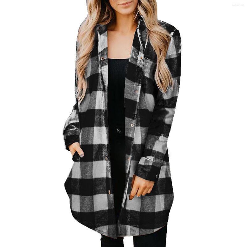 

Women' Trench Coats 2023 Fall Fashion Coat Women Side Slit Casual Pockets Lattice Printed Long Sleeve Tops Jacket Sudaderas Con Capucha #20, Blue