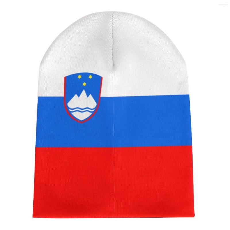 

Berets Nation Slovenia Flag Country Knitted Hat For Men Women Boys Unisex Winter Autumn Beanie Cap Warm Bonnet