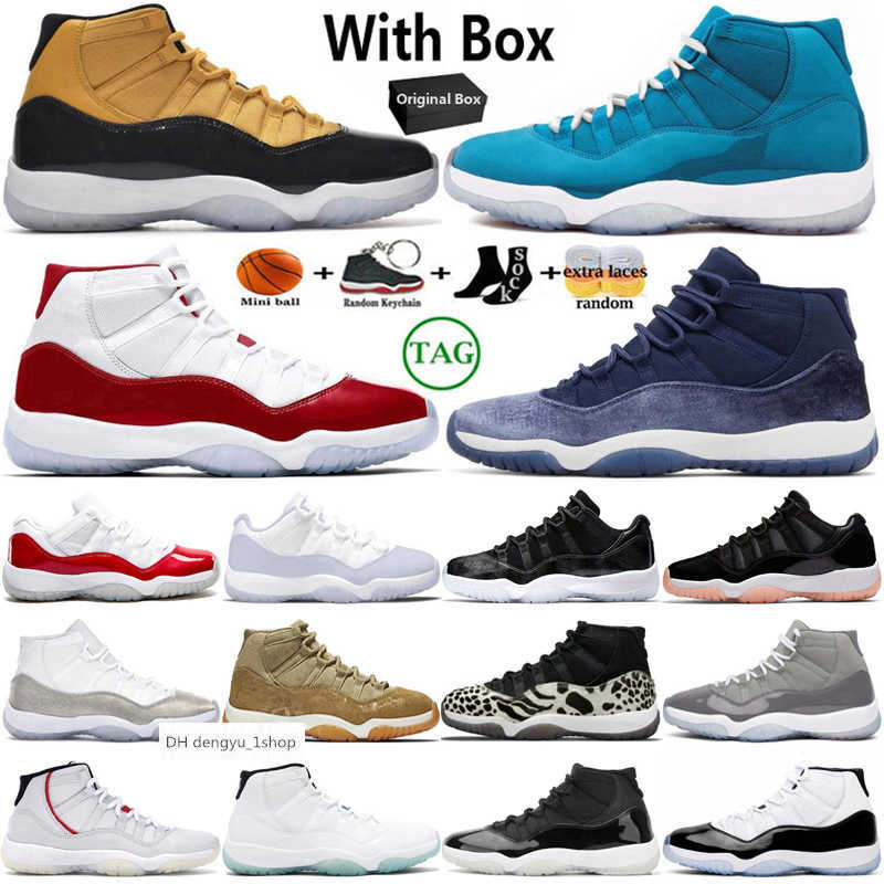 

With Box Jumpman 11 Men Women Basketball Shoes 11s Dolphins Cherry Barons Midnight Navy Black Yellow Metalic Silver Cool Grey G air shoe jorda n