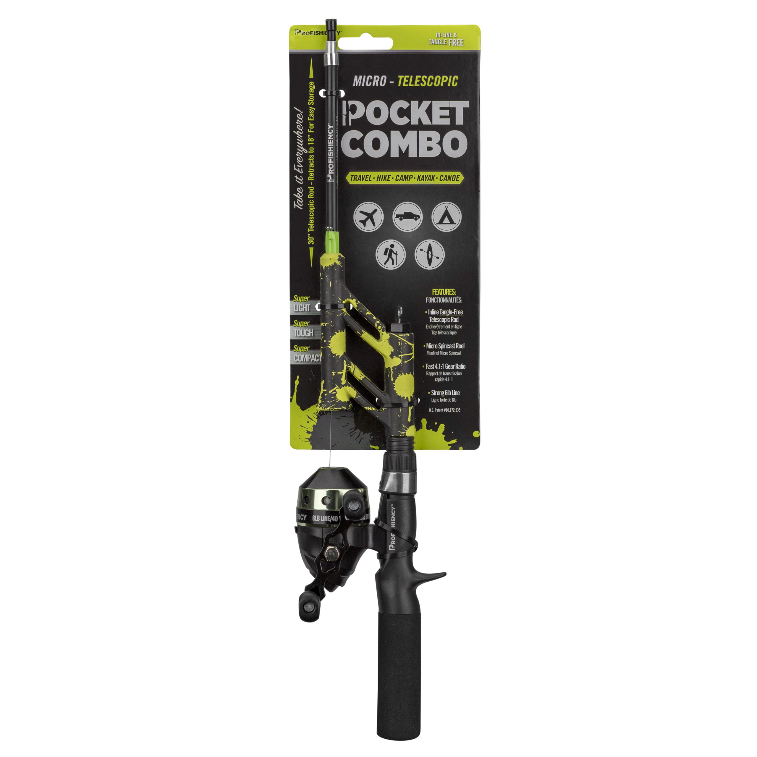 

ProFISHiency Pocket Combo Micro Telescopic Spincast Combo