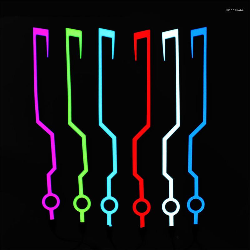 

Motorcycle Helmets Three Mod Helmet Light LED DIY Black Motorbike Safety Reflective Strip Modification, Sky blue