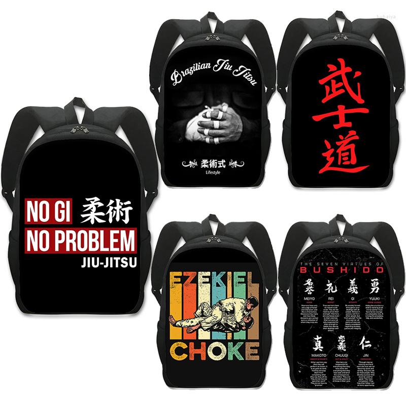

Backpack Seven Virtues Of Bushido Brazilian Jiu Jitsu Martial Artser Shool Bags For Travel Teenager Rucksack Children Book, D16roushu01cw
