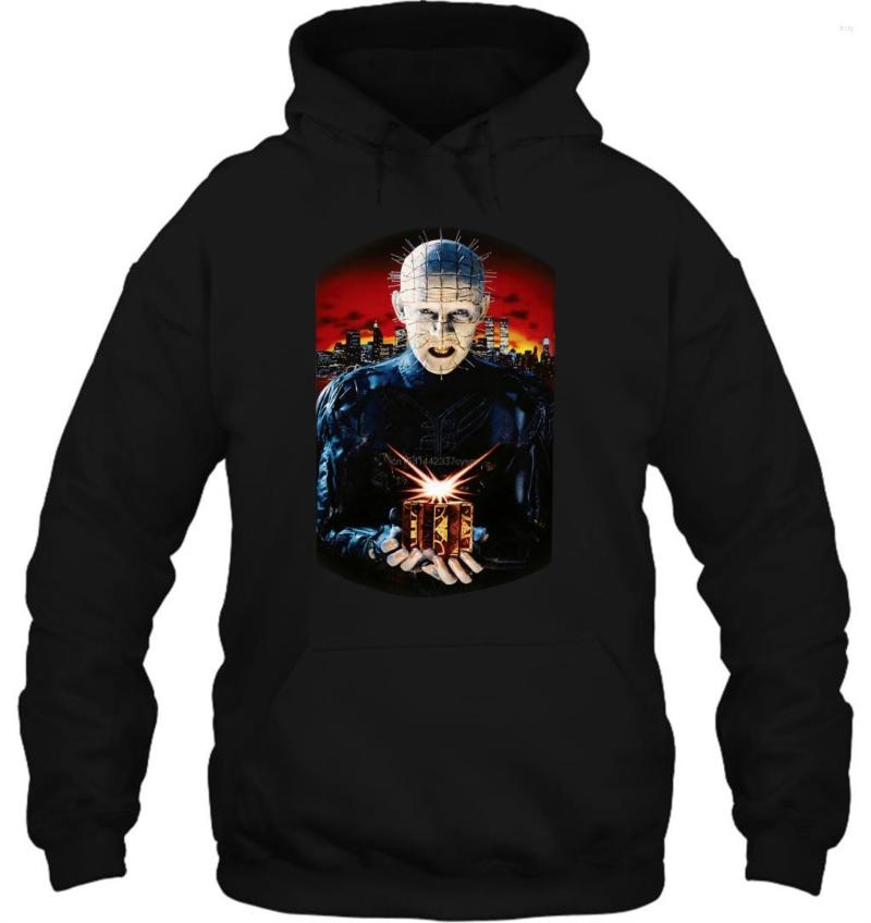 

Men' Hoodies Men Hoodie Funny White Black Tee Pinhead Hellraiser 3 III Hell On Earth Horror Movie Puzzle Box Women Streetwear, Be
