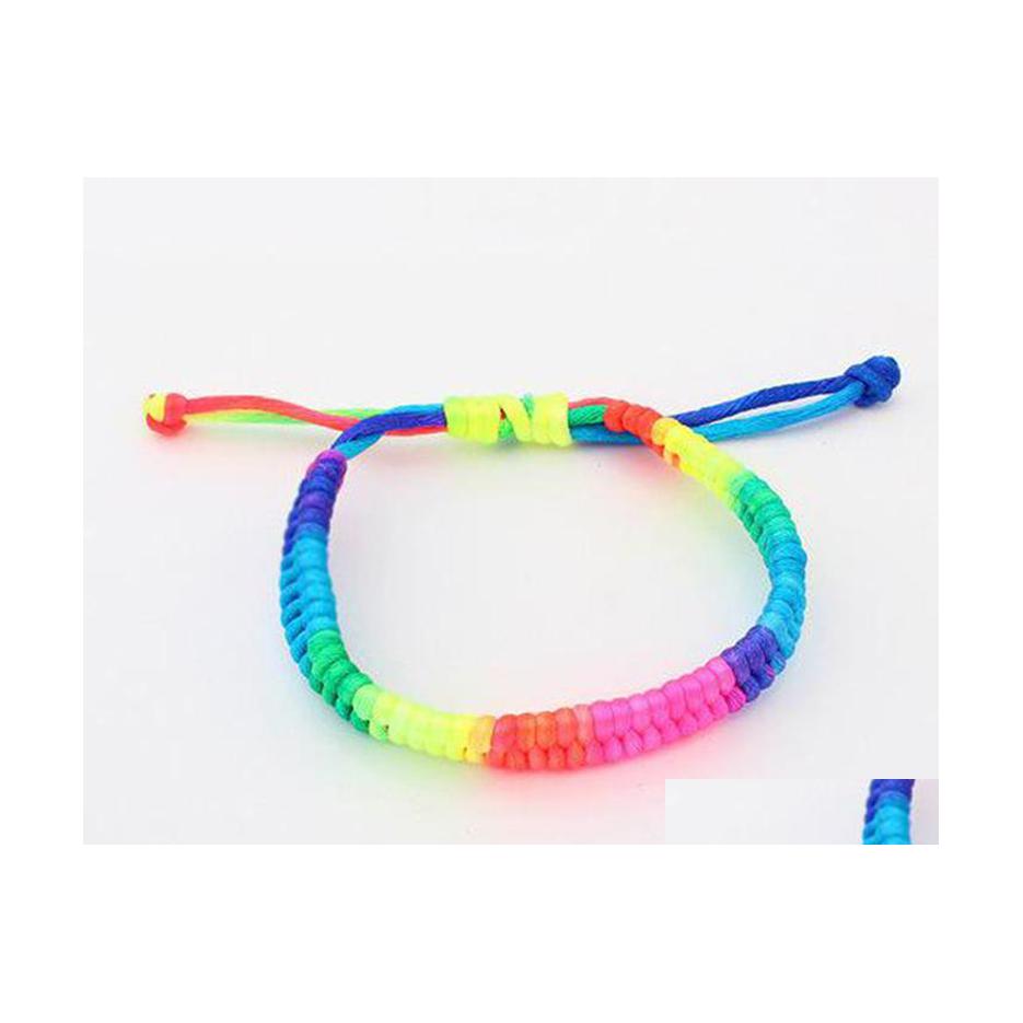 

Charm Bracelets Red Rope Bangle Lucky Classic Handmade Jewelry For Couple Lover Gift Bracelet Nanashop Drop Delivery Dh1To