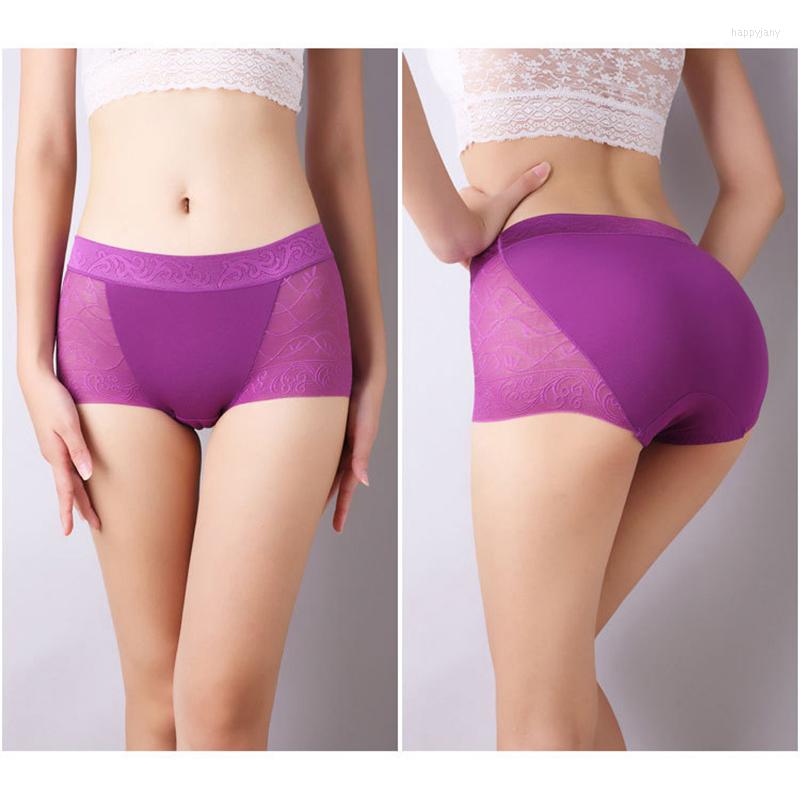 

Women's Panties Sexy Woman Underpants Transparent Lace Big Size Cotton Cortch Pink Color Ladies Modal Seamless Underwear, Purple