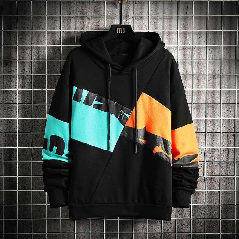 

Men's Hoodies Sweatshirts 2023 Autumn Spring Fashion Patchwork Men'S Hip Hop Long Sleeve Pullover Hoodies Sweatshirt Oversize 6XL 7XL Clothes G230203, Wy6000 1