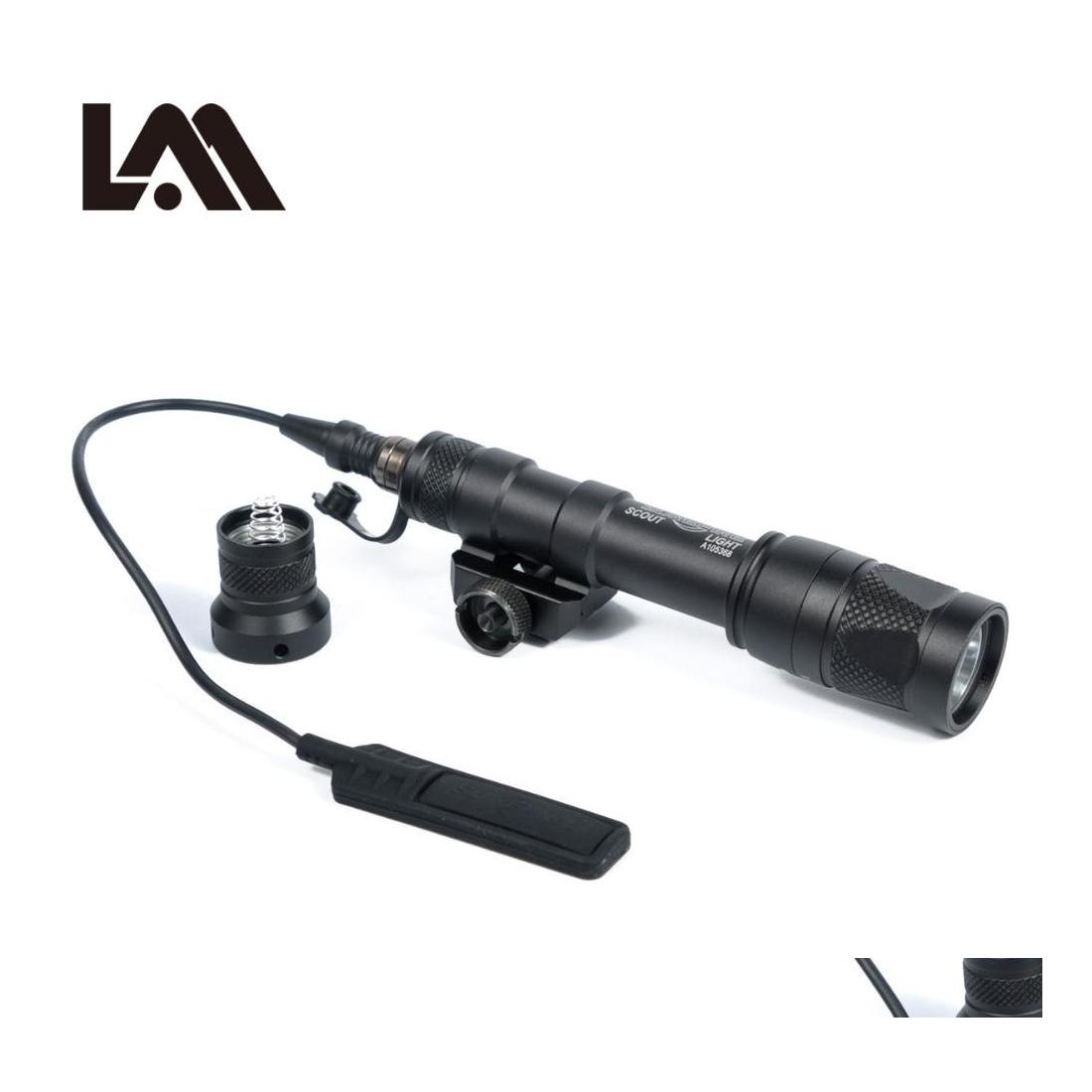 

Gun Lights Tactical Sf M600V Ir Scout Light Led White And Flashlight Armas For Outdoor Sports Drop Delivery Outdoors Hunting Dh2Ic