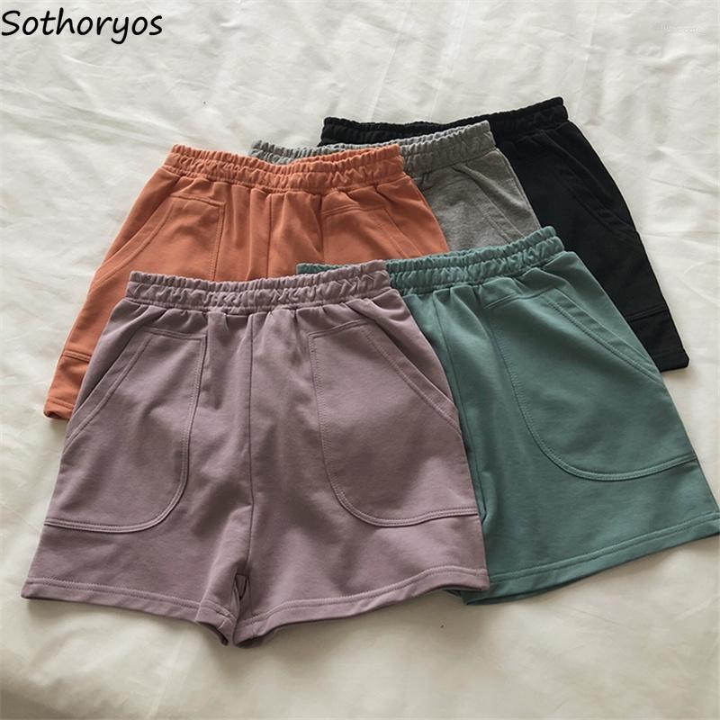 

Women's Sleepwear Summer Sleep Bottoms Women Elastic Waist Lounge Solid Simple Comfortable Bodybuilding Shorts Home Daily Casual Ins, Black