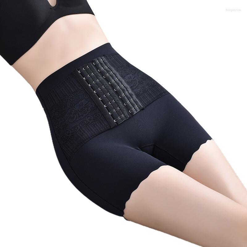 

Women's Shapers Women Ice Silk High Waist BuLifter Shapewear With Hooks Tummy Control Seamless Body Shaper Shorts Corset Underwear, Picture shown