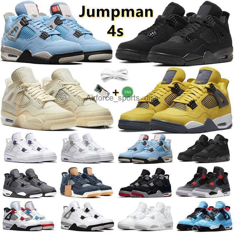 

Jumpman 4 4s men women Basketball Shoes Red Thunder Black Cat Sail Lightning Canvas Infrared White Oreo UNC Metallic Royalty Neon, Color#8
