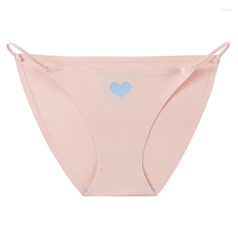 

Women's Panties Ice Silk Women Sexy Thin Belt Low Waist Seamless Underwear High Stretch Fashion Personality Breathable Quick Dry, Pink