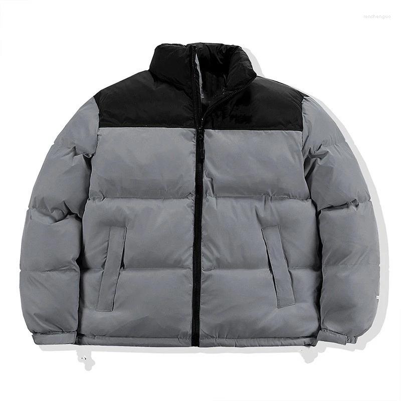 

Men's Jackets 2023 Fashion Casual Parka Style Mixed Color Cotton Jacket Stand Collar Men's/women's Winter And Autumn Down, 01