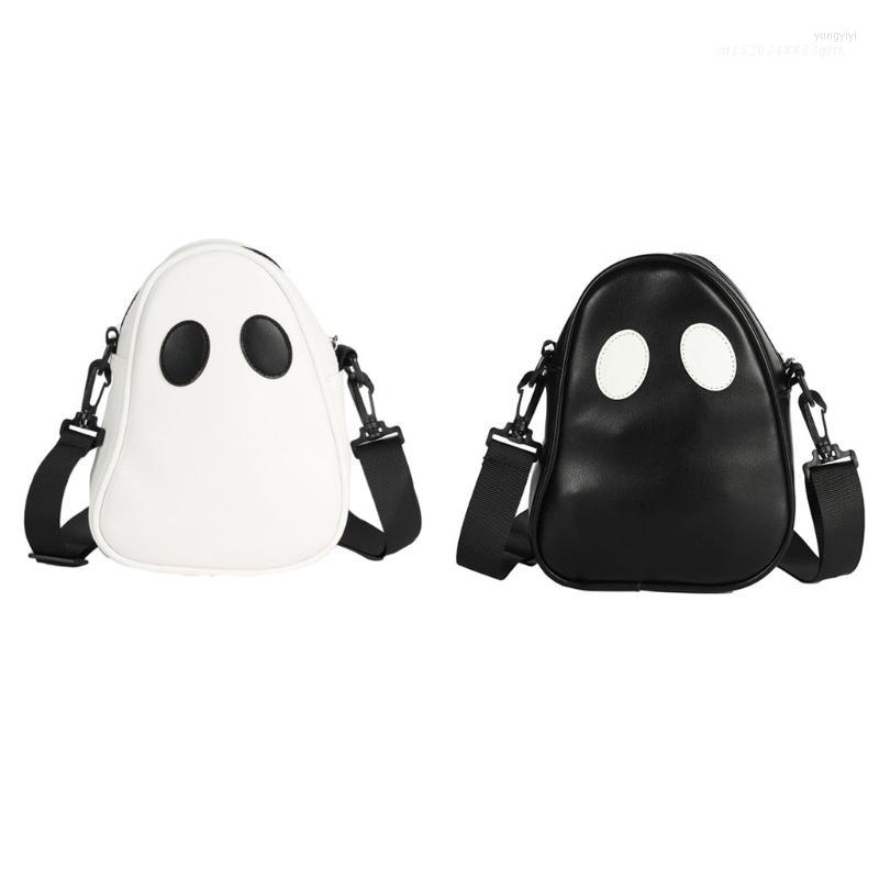 

Duffel Bags Halloween Funny Ghost Designer Women Shoulder Bag Crossbody PU Leather, Black