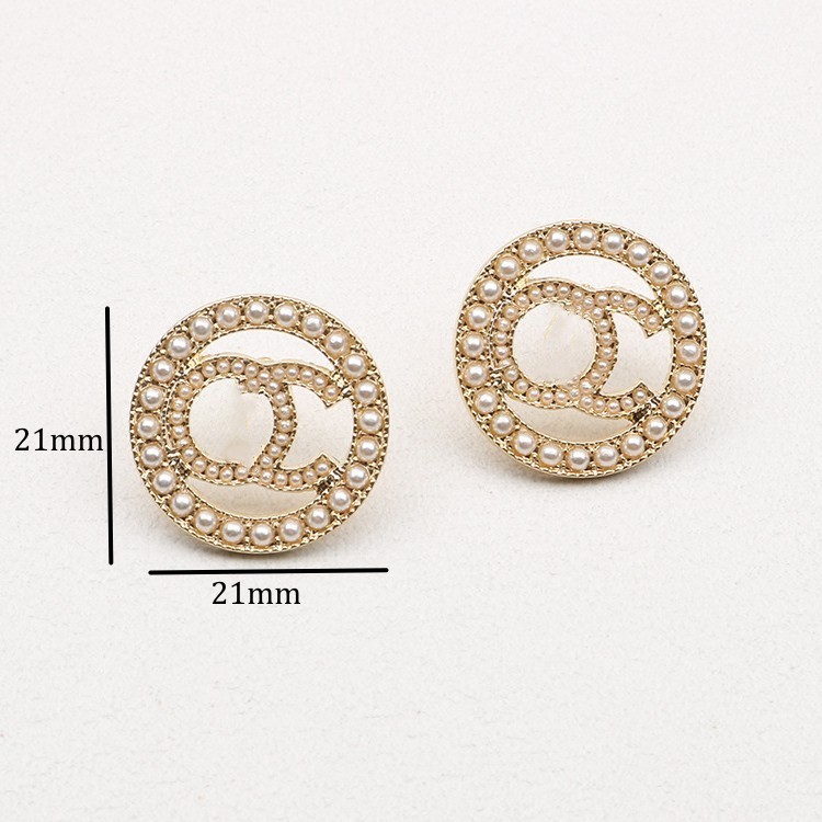 

women channel jewelry clover earrings pearl earings stud designer accessories luxury heart gold silver diamond studs earring wedding party Valentines Day gift
