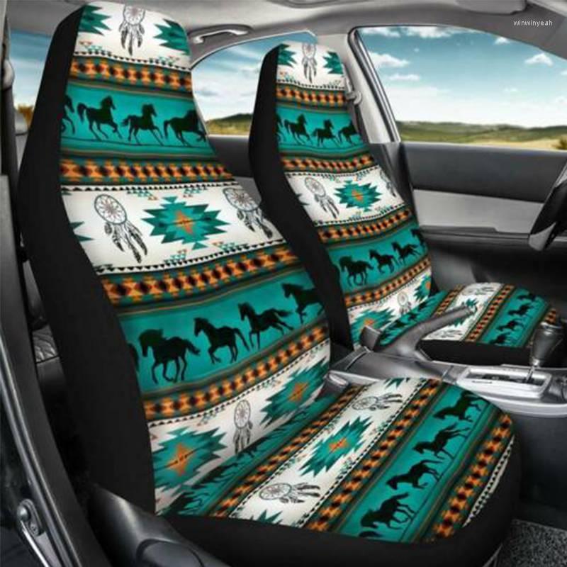 

Car Seat Covers Bohemian In 2 Packs Fit Most Auto Accessories Printed Generic Front