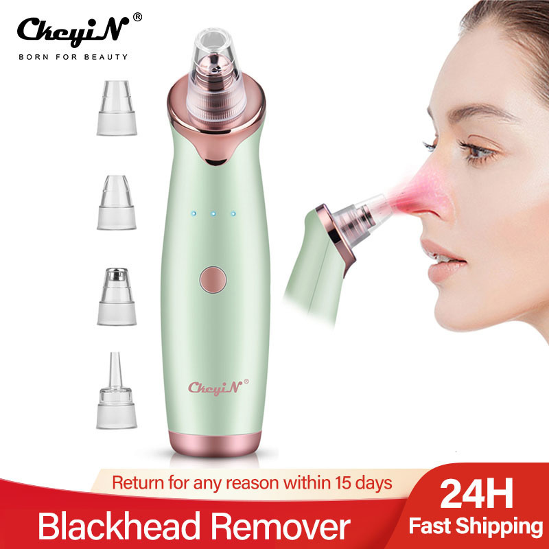 Face Care Devices Blackhead Remover Diamond Dermabrasion Nose Vacuum Pore Cleanser Pimple Suction Extractor USB Rechargeable Skin Tool 230204