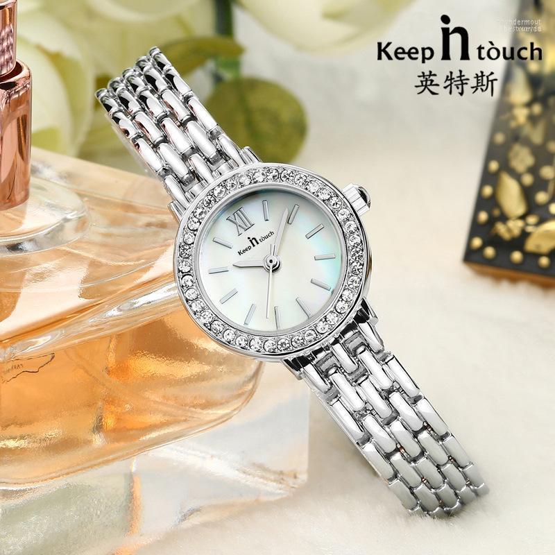 

Wristwatches Women Watches Luxury Crystal Diamond Bracelet Watch For Waterproof Quartz Clock Gift Ladies Zegarek DamskiWristwatches Thun22, Gold
