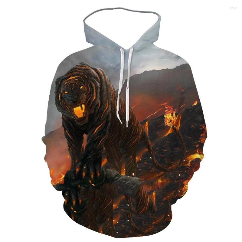 

Men' Hoodies 2023 Long-sleeved Baseball Uniform 3D Three-dimensional Monster Peripheral Pattern Digital Printing Hooded Sweater, 62031
