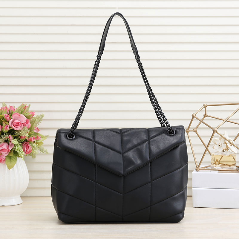 

Millionaire womens bags Designer women leather handbags Flap shoulder bag female stripe ladies brand imitation handbag wallets Luxury letter logo package 1856, Black