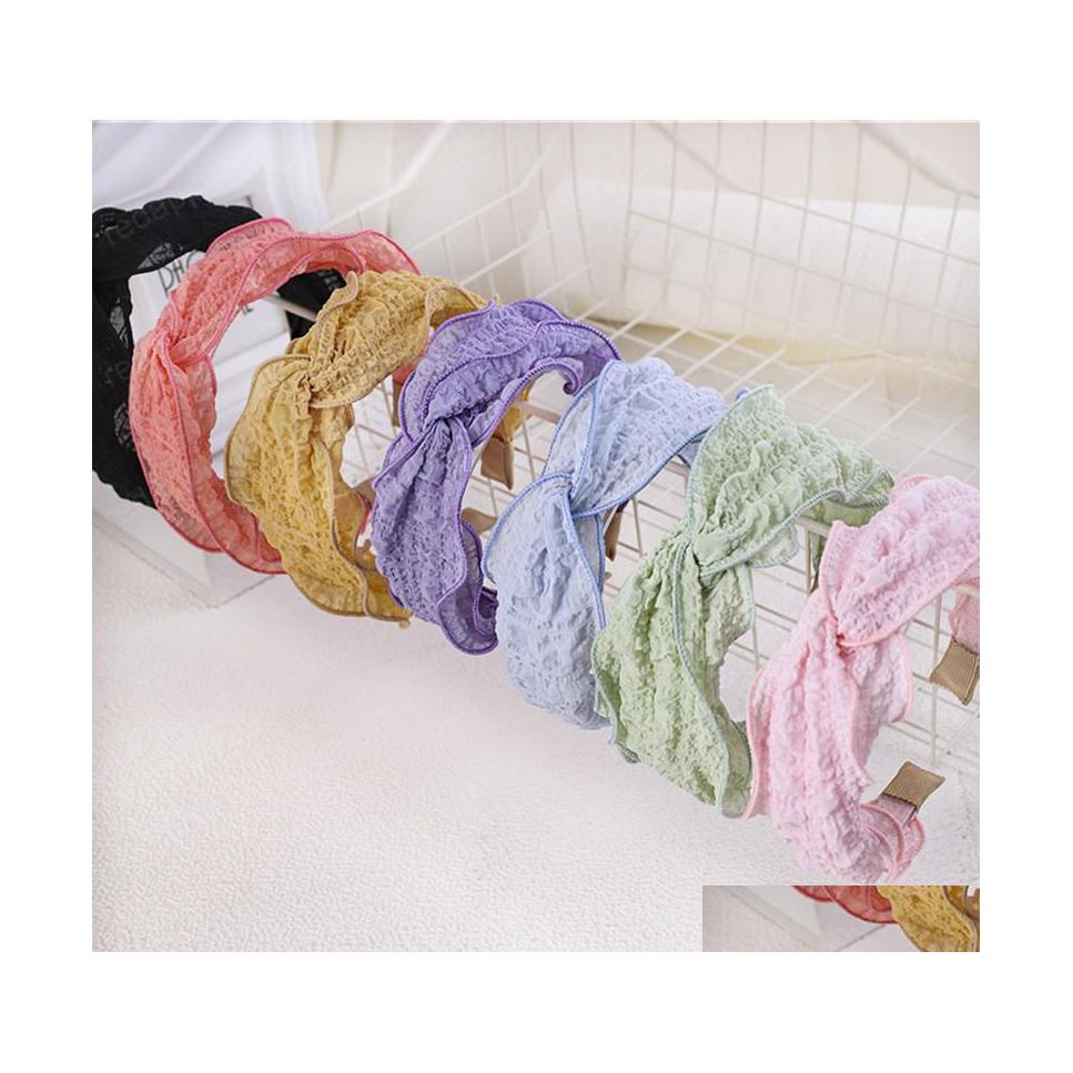 

Headbands Folding Fabric Cross Hairband Handmade Headband Customized Hair Accessories Drop Delivery Jewelry Hairjewelry Dhhum