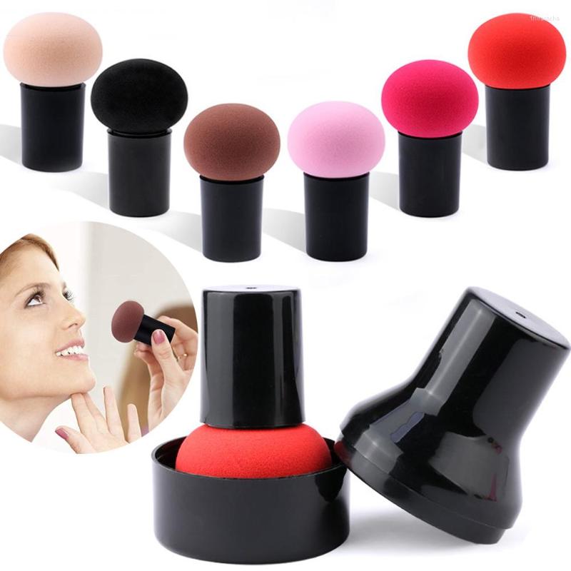 

Makeup Sponges 1PC Mushroom Head Puff Women Foundation Cream Powder Cosmetic Dry & Wet Blender With Storage Box Beauty Make Up Tool