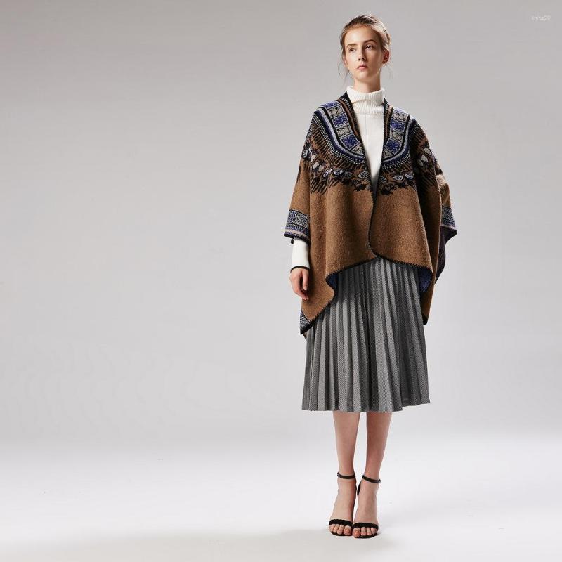 

Scarves 2023 Fashion Winter Warm Plaid Ponchos And Capes For Women Oversized Shawls Wraps Cashmere Pashmina Female Bufanda Mujer