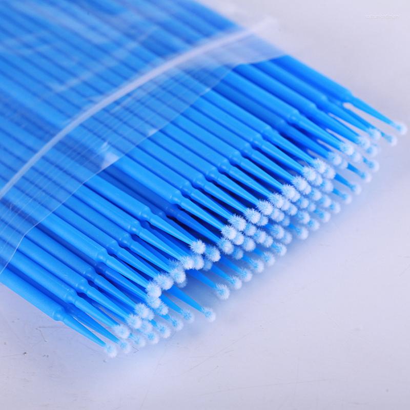 

Makeup Brushes 100pcs/Lot Disposable Swab Micro Brush Eyelashes Extension Individual Lash Glue Removing Tools