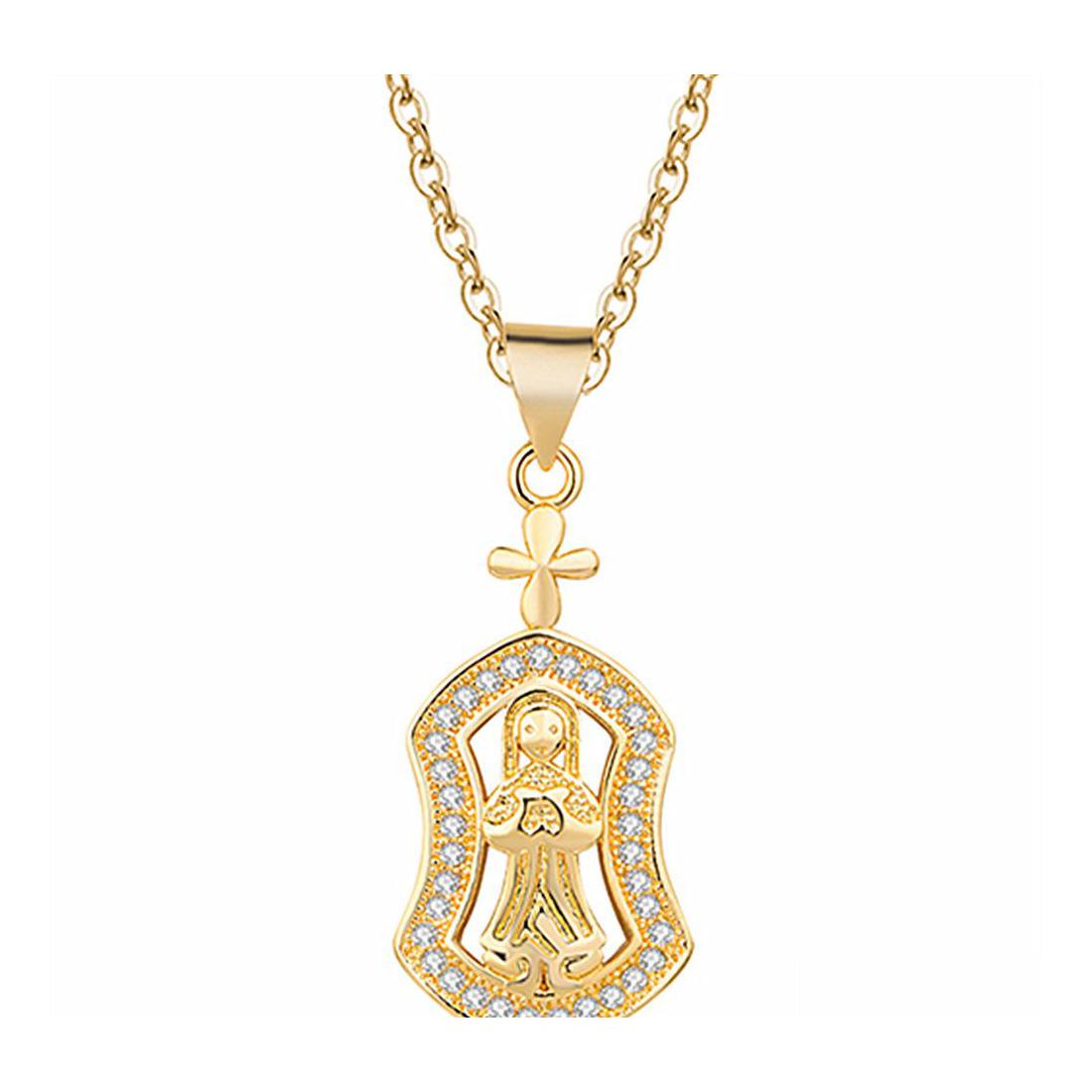 

Pendant Necklaces Fashion Exquisite Jewelry Round Letter Jesus Christ Christian Travelers Patron Saint Pendants Vipjewel Drop Deliver Dha9I