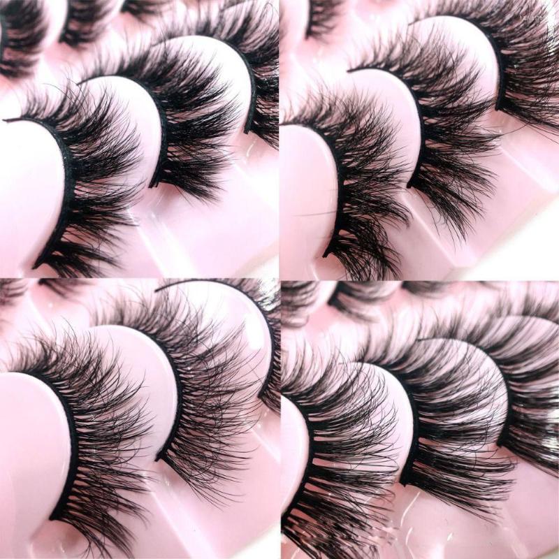 

False Eyelashes 10Pairs Handmade Fluffy Dramatic Multilayer Long Thick Volume Eyelahes 3D Mink Hair
