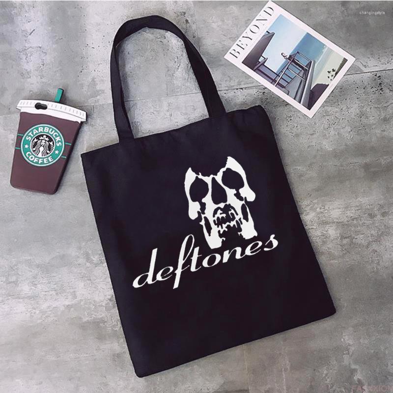 

Shopping Bags Deftones Band Bag Bolso Recycle Bolsas De Tela Handbag Ecologicas Bolsa Compra Tote Sac Cabas Toile, 91152