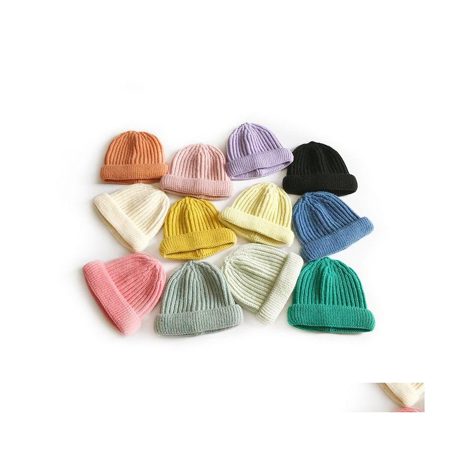 

Beanie/Skull Caps Autumn Winter Mens Womens Knitted Hat Skl Beanies Candy Color Lady Warm Hats 12 Colors Drop Delivery Fashion Acces Dhazf, Bean green