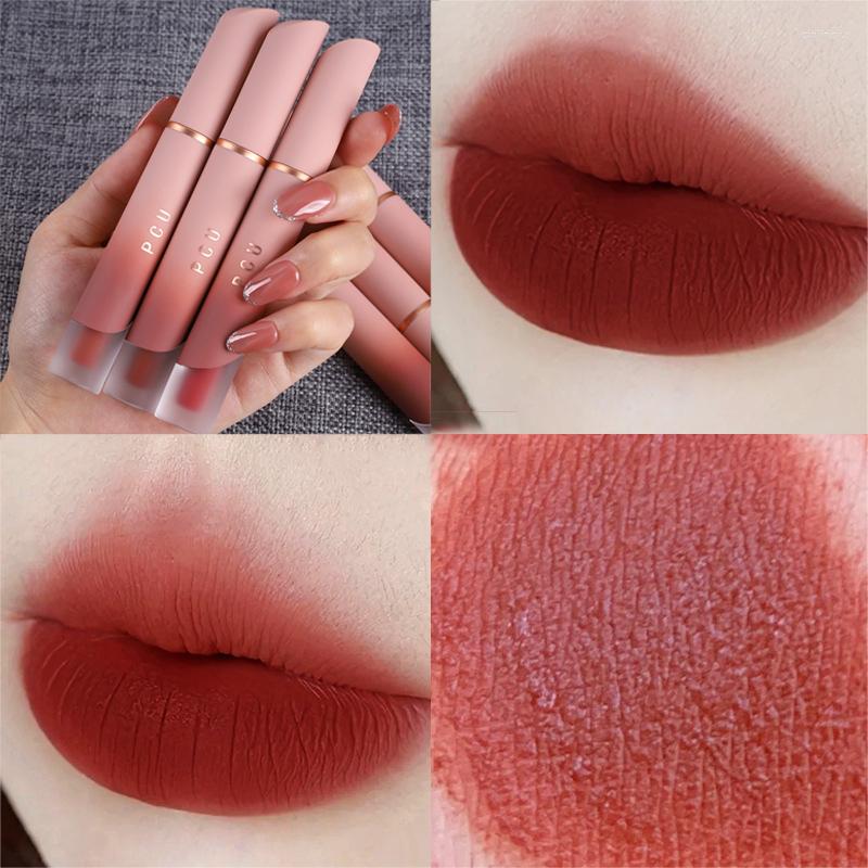 

Lip Gloss 6Color Moisturizing Waterproof Lasting Matte Velvet Nude Liquid Lipstick Sexy Red Peach Mud Lips Makeup Cosmetics, 01