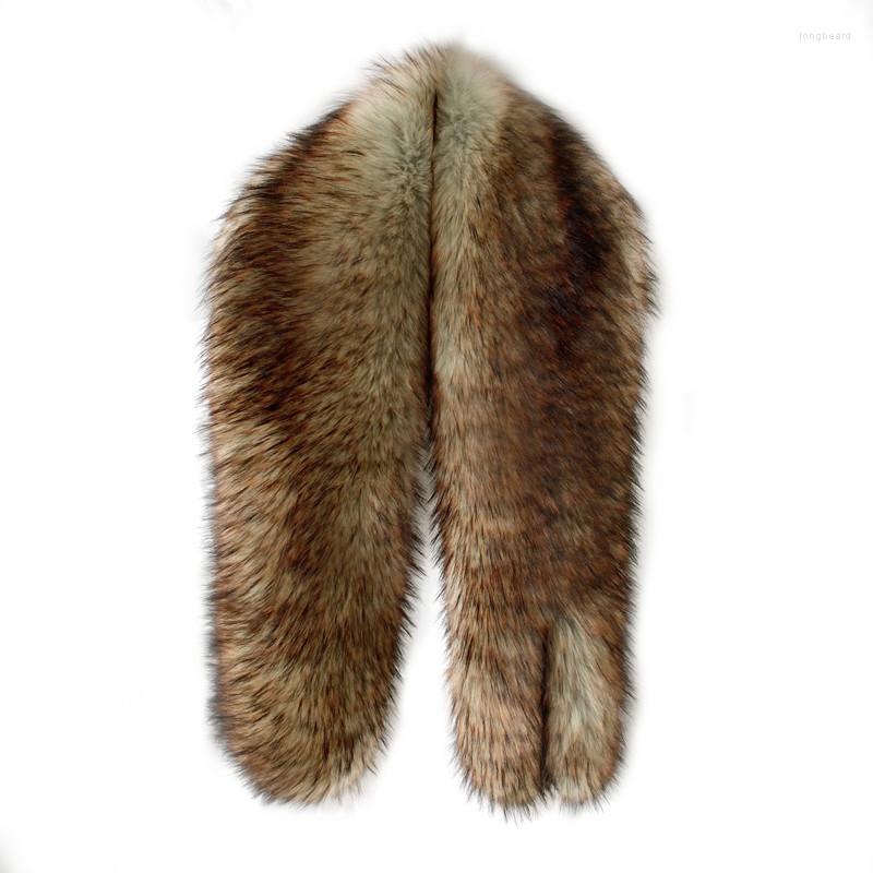 

Scarves Arrival Faux Raccon Fur Wraps Outdoor Keep Warm Women Fluffy Shawl Party Soft Long Pile Wedding Stole