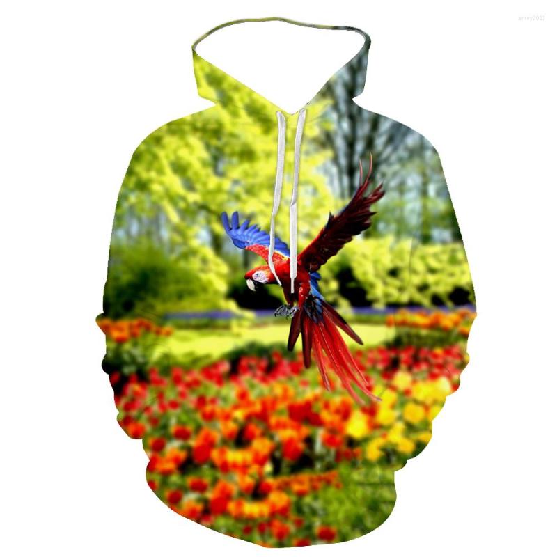 

Men' Hoodies Print For Hoodie Men Clothing With Long Sleeve 2023 Fashion Casual Autumn The Parrot Pattern 3D Printed, 62012
