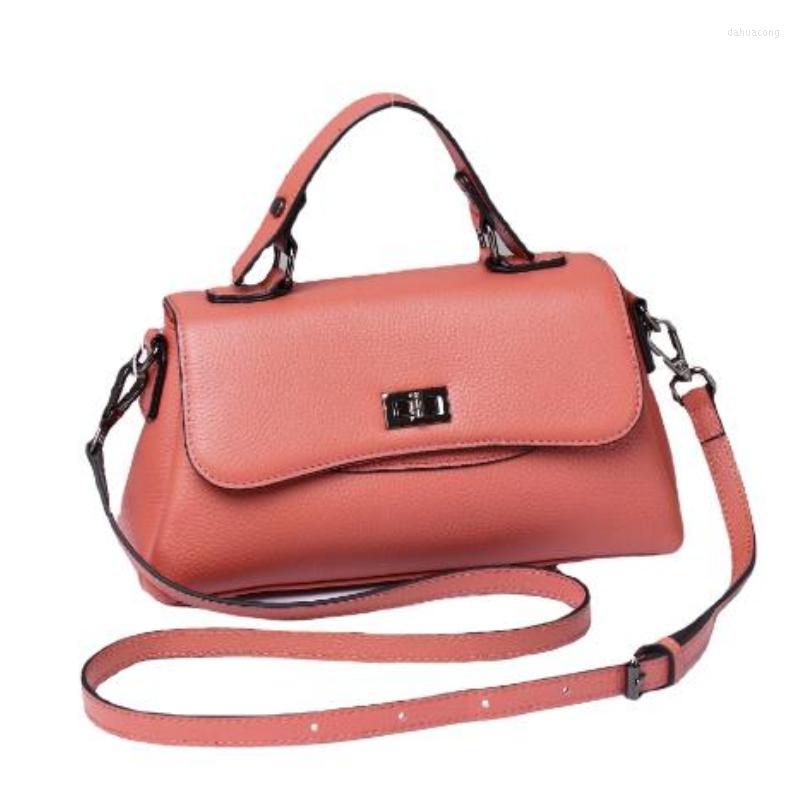 

Evening Bags 2023 Latch Genuine Leather Small Square Bag Luxury Handbag Crossbody Shoulder Fashion Versatile Wide Strap, Black