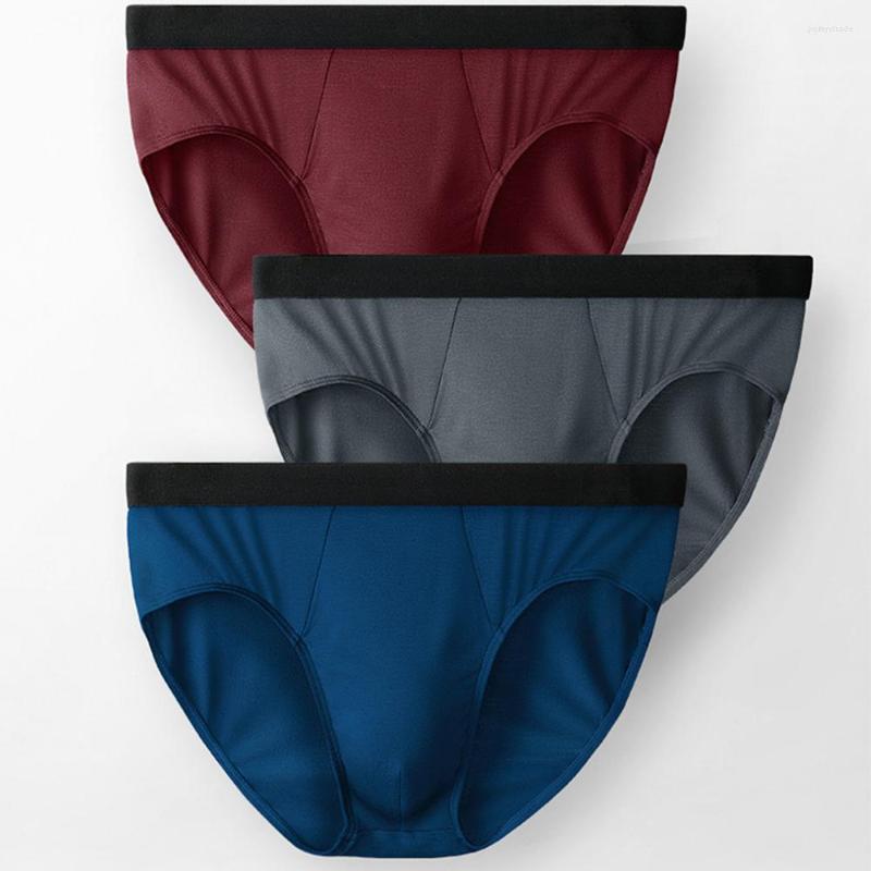 

Underpants Men Sexy Convex Pouch Breathable Thin Large Underwear Briefs Knickers Male Lingerie, Black